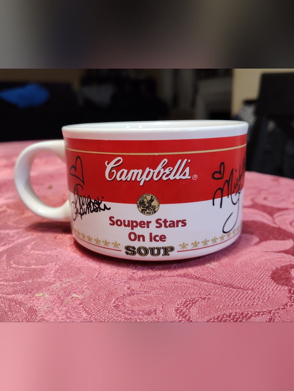 Campbell's Soup Souper Stars on Ice Figure Skating Mug Cup Olympics Vintage 1998
